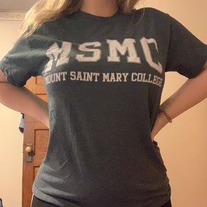mount saint mary college t-shirt